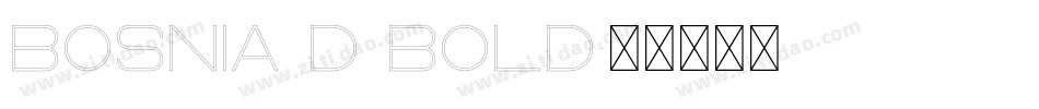 Bosnia D Bold字体转换